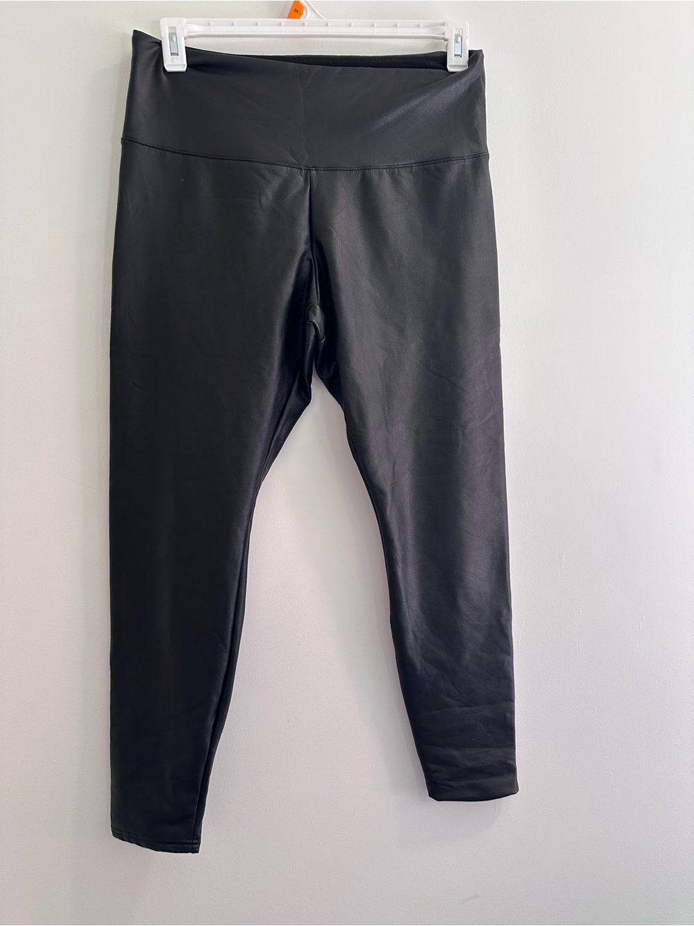 Joe Fresh Black Faux Leather-Look Girls Leggings